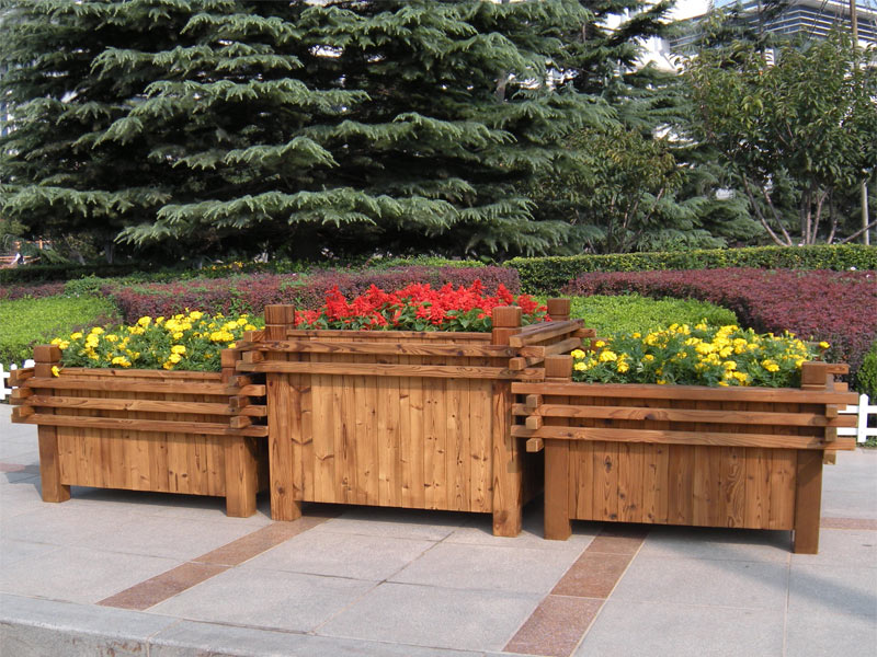 防腐木花箱